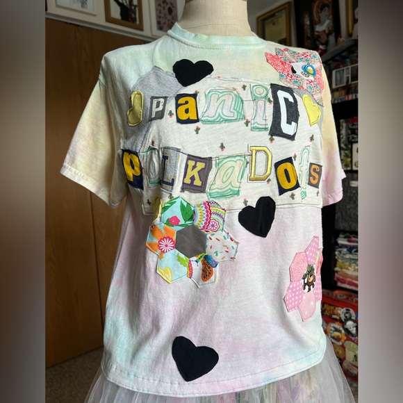 Ransom Note Tee Shirt - Sherbet Tie Dye - Picture 2 of 14